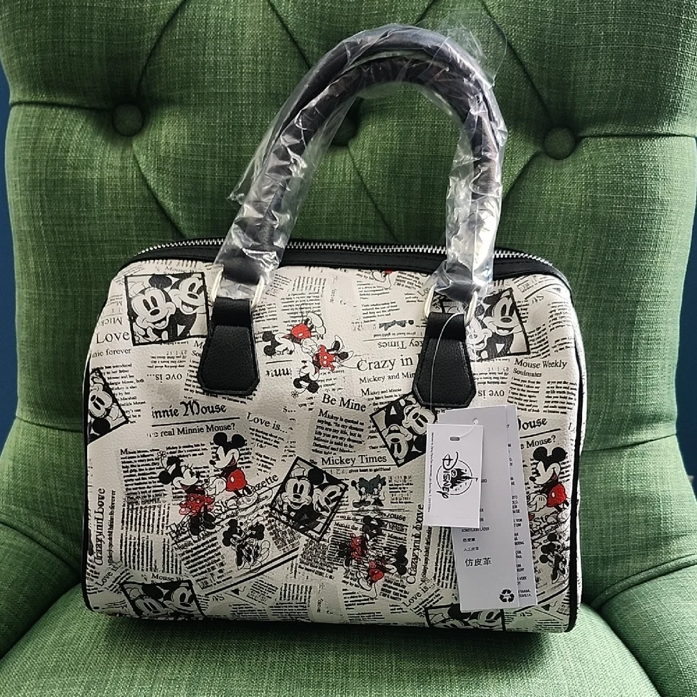 Disney Mickey Mouse Newspaper Print Bag